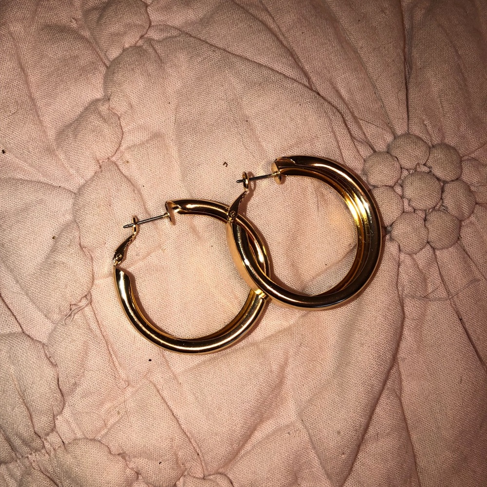 Chunky Gold Hoops